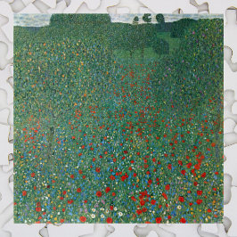 Poppy Field door Gustav Klimt, Art Nouveau Legpuzzel