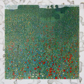 Poppy Field door Gustav Klimt,  Art Nouveau Legpuzzel