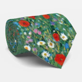 Poppy Field door Gustav Klimt,  Art Nouveau Stropdas (Opgerold)