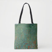Poppy Field door Gustav Klimt,  Art Nouveau Tote Bag (Voorkant)