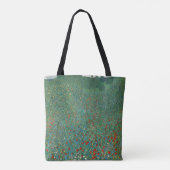 Poppy Field door Gustav Klimt,  Art Nouveau Tote Bag (Achterkant)