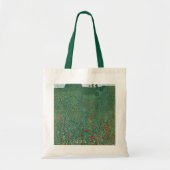 Poppy Field door Gustav Klimt,  Art Nouveau Tote Bag (Voorkant)