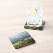 Poppy Field en Cloudy Sky Drankjes Onderzetter (Rechterzijde)