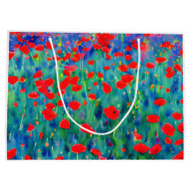 Poppy Field geschenkzak