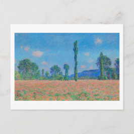 "POPPY FIELD, GIVERNY" 1890-91 CLAUDE MONET BRIEFKAART