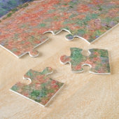 Poppy Field Giverny Monet Fine Art Legpuzzel (Zijkant)