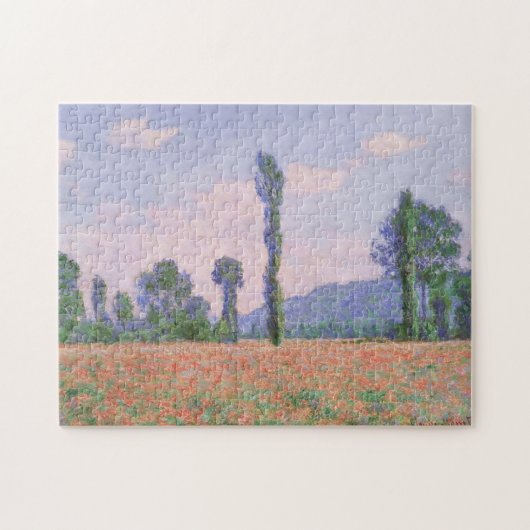 Poppy Field Giverny Monet Fine Art Legpuzzel (Horizontaal)