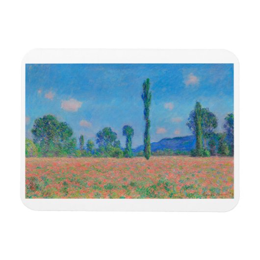"POPPY FIELD. GIVERNY" VAN CLAUDE MONET MAGNEET (Horizontaal)