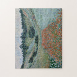 Poppy Field in een Hollow Near Giverny door Monet Legpuzzel