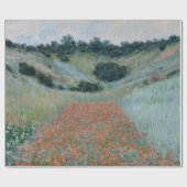 Poppy Field in Hollow Near Giverny Monet Cadeaupapier (Vlak)