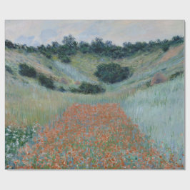 Poppy Field in Hollow Near Giverny Monet Cadeaupapier