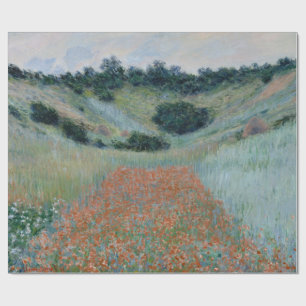 Poppy Field in Hollow Near Giverny Monet Cadeaupapier