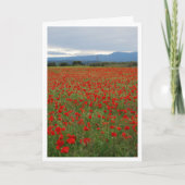 Poppy Field Landscape Kaart (Voorkant)