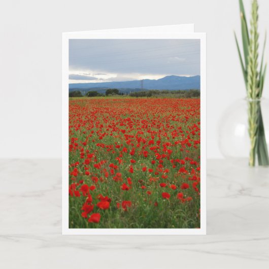 Poppy Field Landscape Kaart (Voorkant)