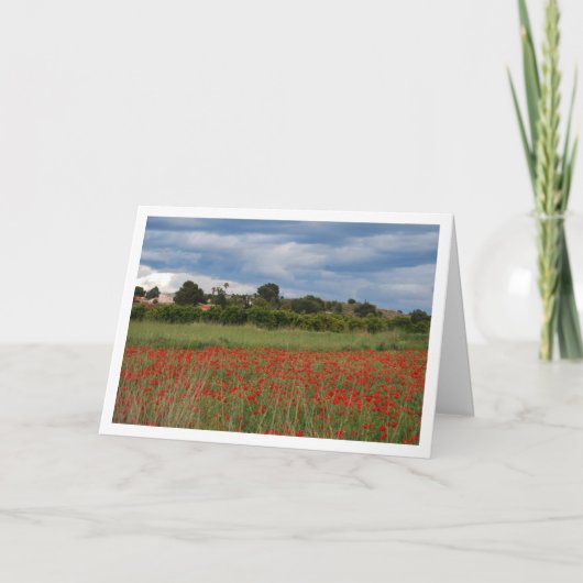 Poppy Field Landscape Kaart (Voorkant)