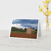 Poppy Field Landscape Kaart (Gele Bloem)