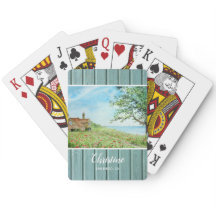 Poppy Field Landscape Waterverf Painting