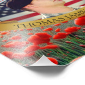 Poppy Field Memorial Foto Afdruk (Hoek)