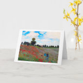 Poppy Field, Monet Kaart (Gele Bloem)