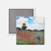 Poppy Field, Monet Magneet (Voorkant / Achterkant)
