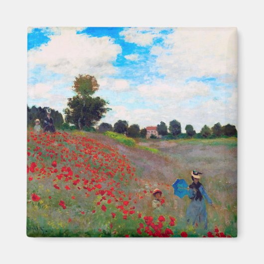 Poppy Field, Monet Magneet (Voorkant)