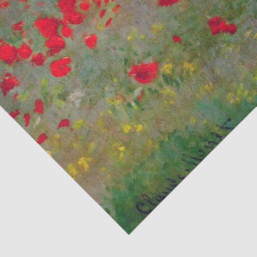 Poppy Field, Monet Tissuepapier (Detail)