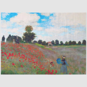 Poppy Field, Monet Tissuepapier