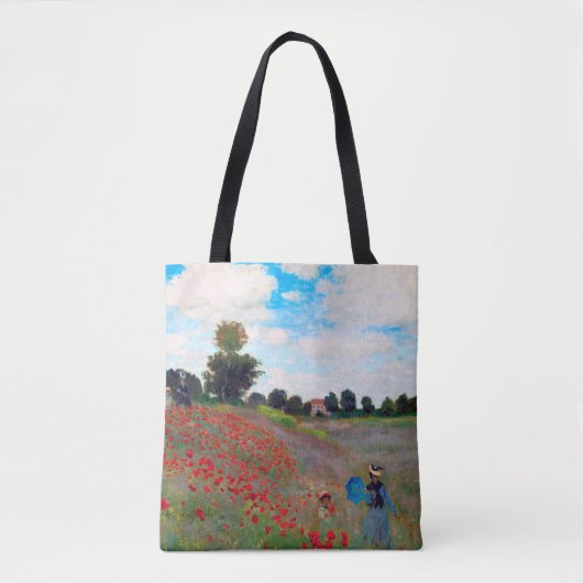 Poppy Field, Monet Tote Bag (Voorkant)