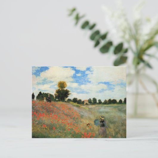 Poppy Field nabij Argenteuil, Briefkaart (Staand voorkant)