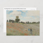 Poppy Field nabij Argenteuil door Claude Monet Briefkaart (Voorkant / Achterkant)