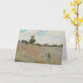 Poppy Field nabij Argenteuil door Claude Monet Kaart (Gele Bloem)