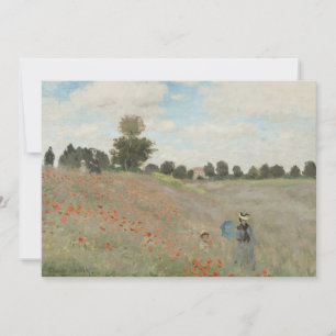 Poppy Field nabij Argenteuil door Claude Monet Kaart