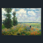 Poppy Field nabij Argenteuil door Claude Monet Placemat<br><div class="desc">Poppy Field bij Argenteuil,  beroemd schilderij van de Franse impressionistische kunstenaar Claude Monet</div>