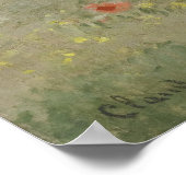 Poppy Field nabij Argenteuil door Claude Monet Poster (Hoek)