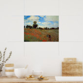 Poppy Field nabij Argenteuil door Claude Monet Poster (Keuken)