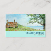 Poppy Field North Yorkshire Waterverf schilderij Visitekaartje (Voorkant)