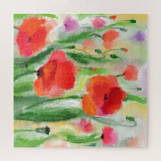 Poppy Field Puzzle Painting Legpuzzel (Horizontaal)