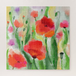 Poppy Field Puzzle Painting Legpuzzel