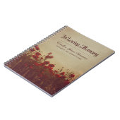Poppy Field Rustic in Loing Memory Guestbook Notitieboek (Linkerzijde)
