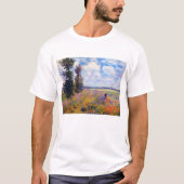 Poppy Field schilderij van Claude Monet (1875) T-shirt (Voorkant)