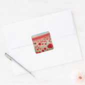 Poppy Field Square Sticker (Envelop)
