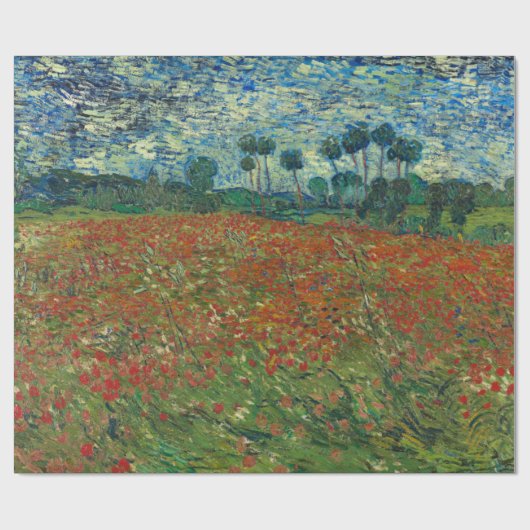 Poppy Field van Vincent Van Gogh Cadeaupapier (Vlak)