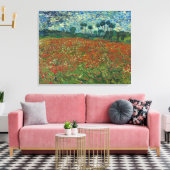 Poppy Field van Vincent Van Gogh Canvas Afdruk (Insitu (Woonkamer))