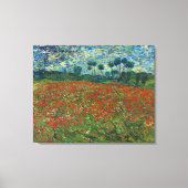 Poppy Field van Vincent Van Gogh Canvas Afdruk (Voorkant)