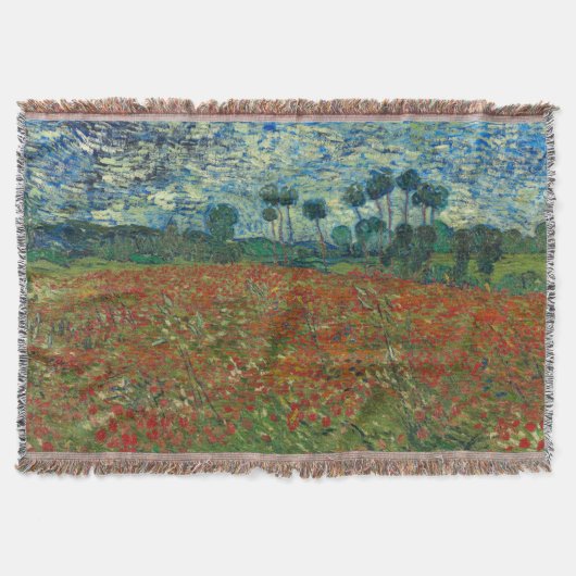Poppy Field van Vincent Van Gogh Deken (Voorkant)