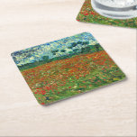 Poppy Field van Vincent Van Gogh Kartonnen Onderzetters<br><div class="desc">De omgeving van Auvers gaf Van Gogh veel ruimte om inspiratie te geven. De kunstenaar schilderde in de afgelopen maanden een groot aantal taferelen van tarwevelden en een breed open, windend platteland. De hemel hier heeft een onderdrukkend gewicht en lijkt te beren op de uitgestrekte oppervlakte van het land, terwijl...</div>