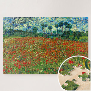Poppy Field van Vincent Van Gogh Legpuzzel