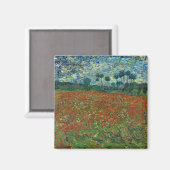 Poppy Field van Vincent Van Gogh Magneet (Voorkant / Achterkant)