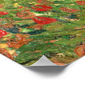 Poppy Field van Vincent Van Gogh Poster (Hoek)