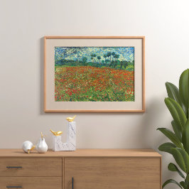 Poppy Field van Vincent Van Gogh Poster